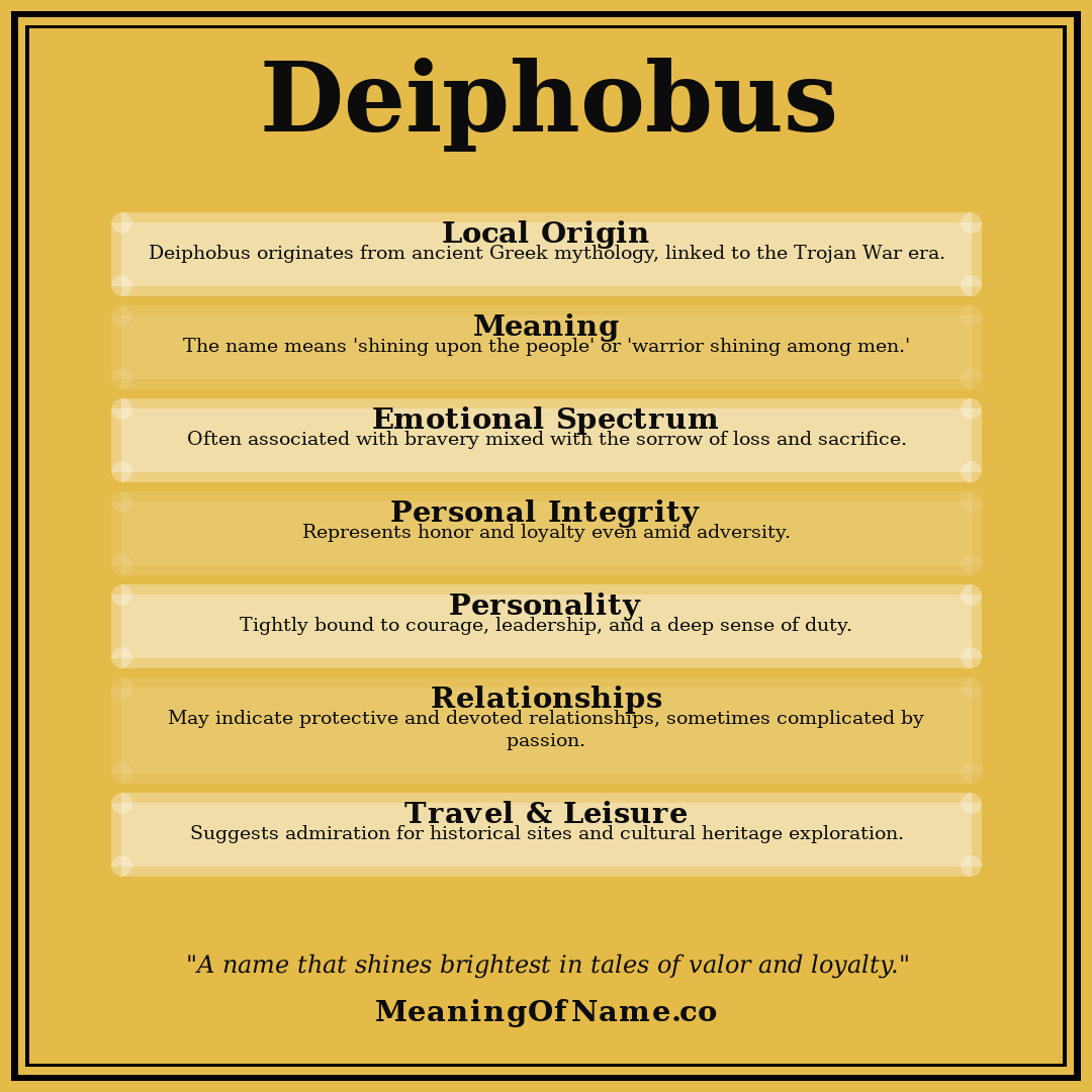Deiphobus name meaning poster