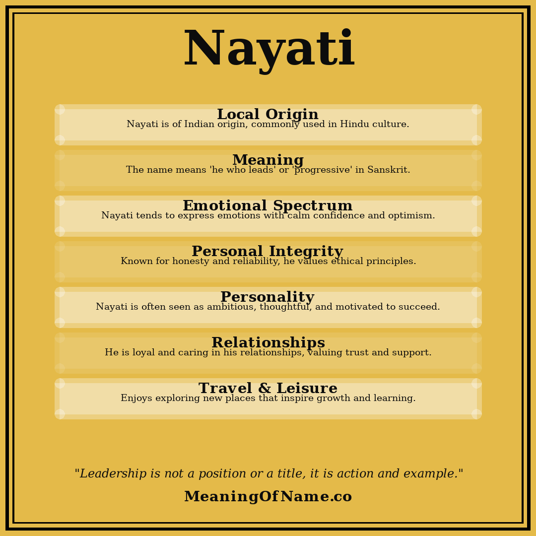 Nayati name meaning poster